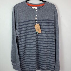 Sperry Men’s Engineered Stripe Long Sleeve Henley NEW!